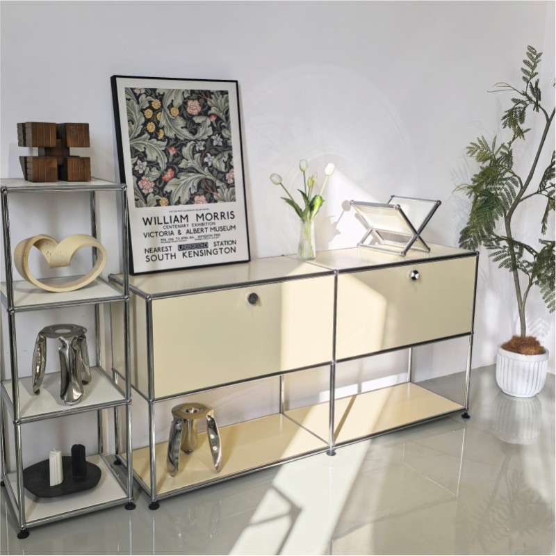 Side cabinet 2x2 White