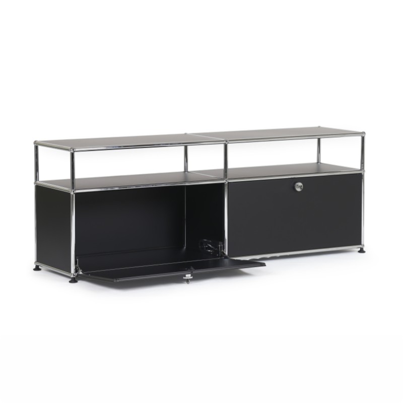 Side cabinet 2x2 Black