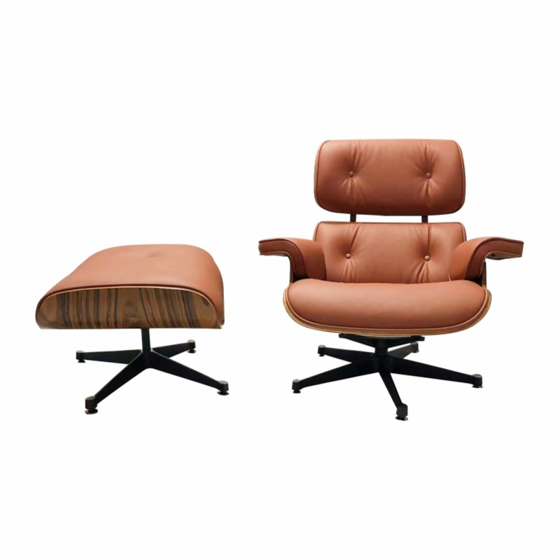 Charles Eames Chaise longue Reddish brown Leather Charles Eames Chaise longue Reddish brown Leather