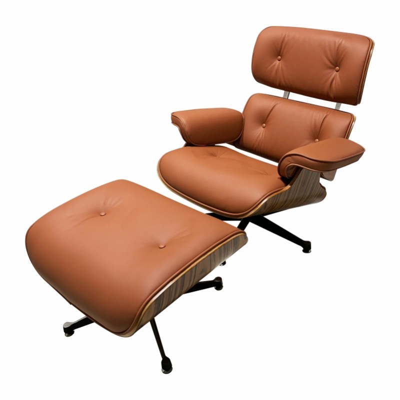 Charles Eames Chaise longue Reddish brown Leather Charles Eames Chaise longue Reddish brown Leather