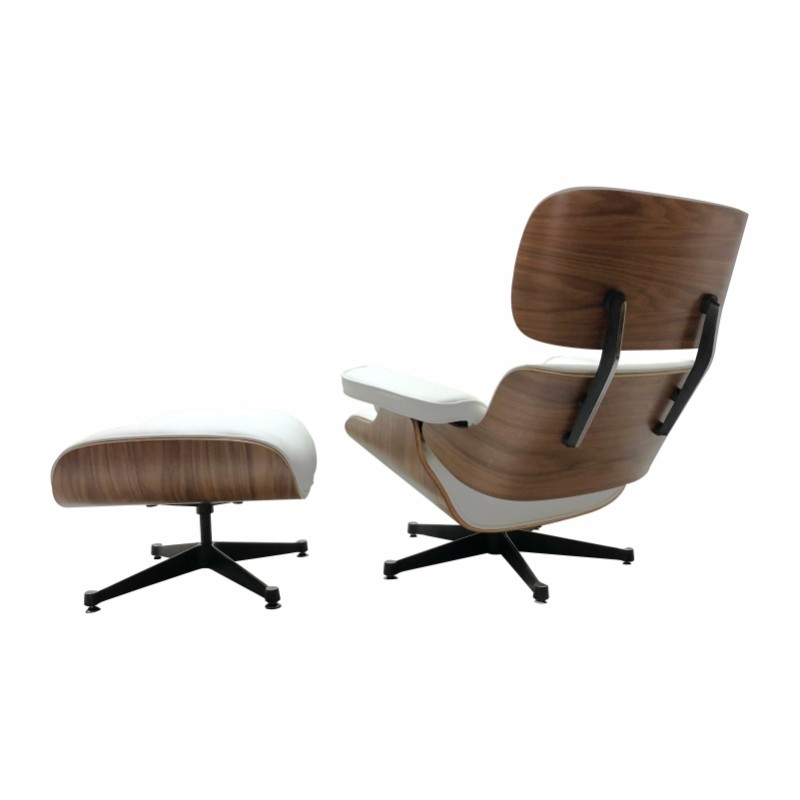 Charles Eames Lounge Chair and Ottoman White