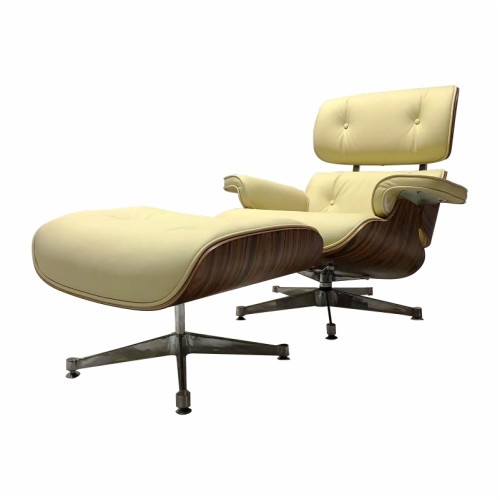 Charles Eames Chaise longue Yellow Leather