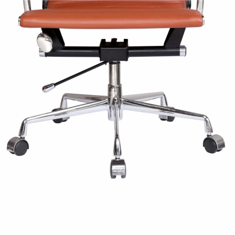 Eames Style EA117 Alu­mini­um Chair with cas­tors and arms