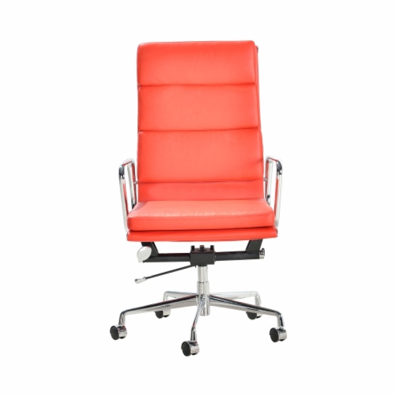Eames Style EA219 Soft Pad High Back Exec­u­tive Office Chair On Castors
