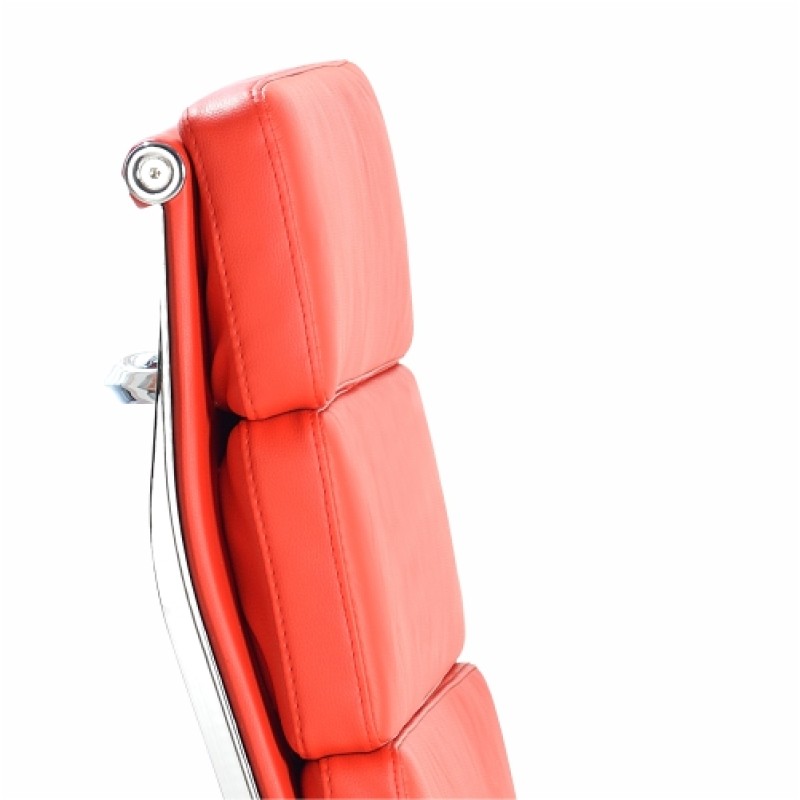 Eames Style EA219 Soft Pad High Back Exec­u­tive Office Chair On Castors