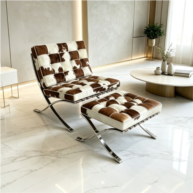 Horsehair Version Barcelona Chair