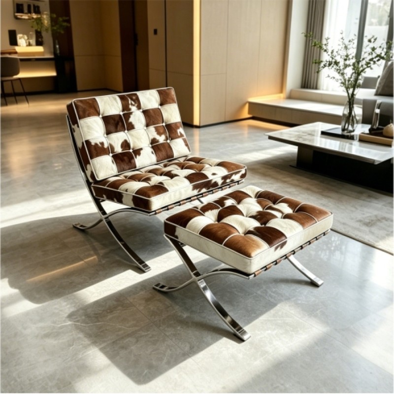Horsehair Version Barcelona Chair