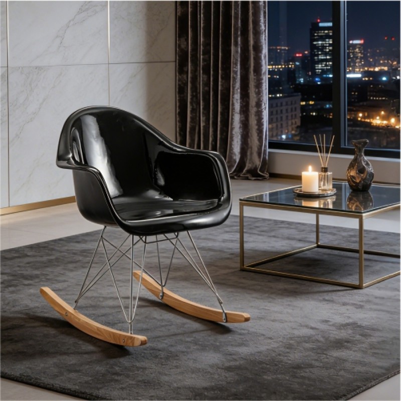 Eames Molded Plastic Armchair (Rocking Base)