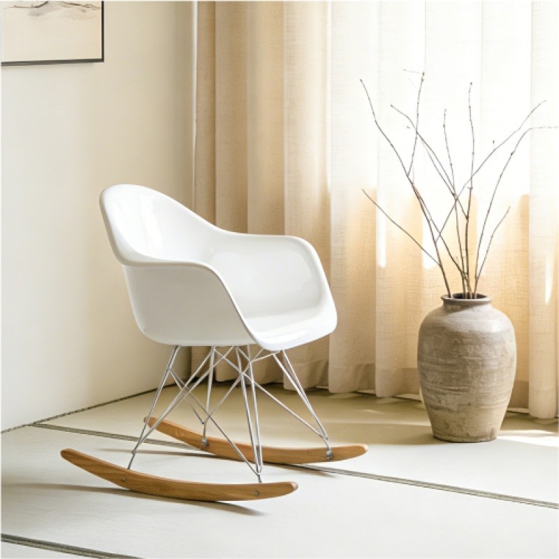 Eames Molded Plastic Armchair (Rocking Base)