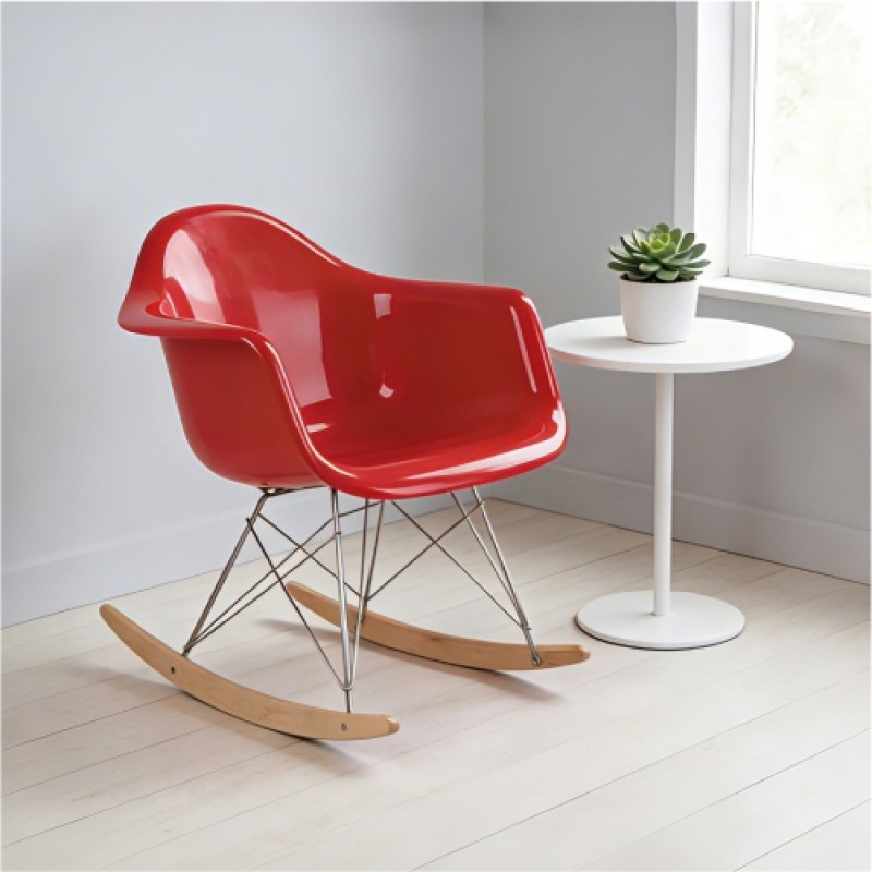 Eames Molded Plastic Armchair (Rocking Base)