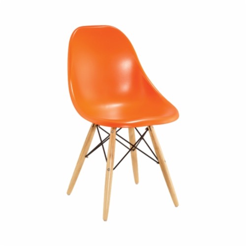 Eames Molded Plastic Side Chair (Wood Base)