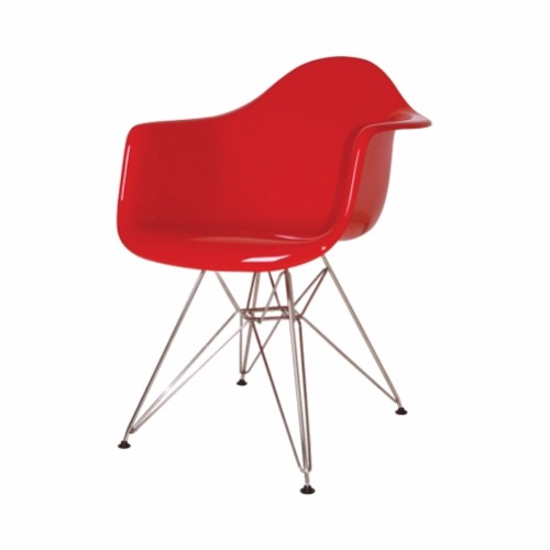 Eames Molded Plastic Armchair  (Rod Base)