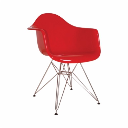Eames Molded Plastic Armchair  (Rod Base)