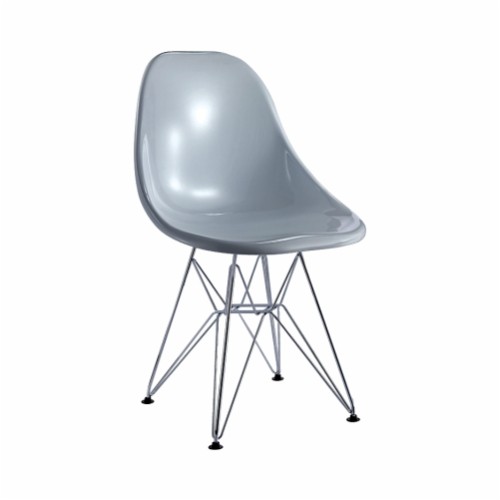 Eames Molded Plastic Side Chair(Iron Base)