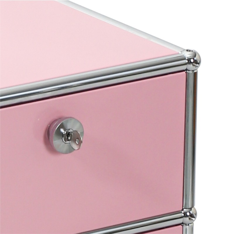 Side cabinet 3x1 pink Side cabinet 3x1 pink
