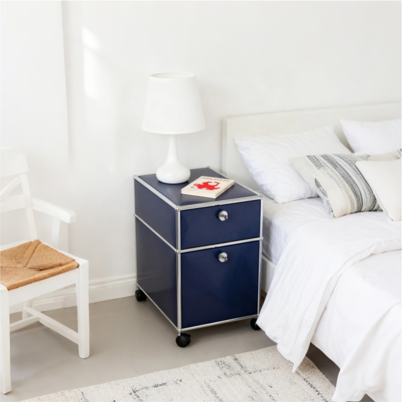 Side cabinet 2x1 blue