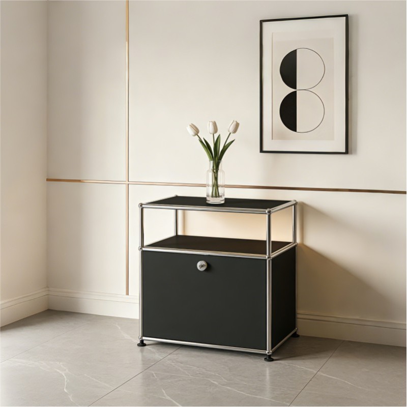 Side cabinet 2x1 white