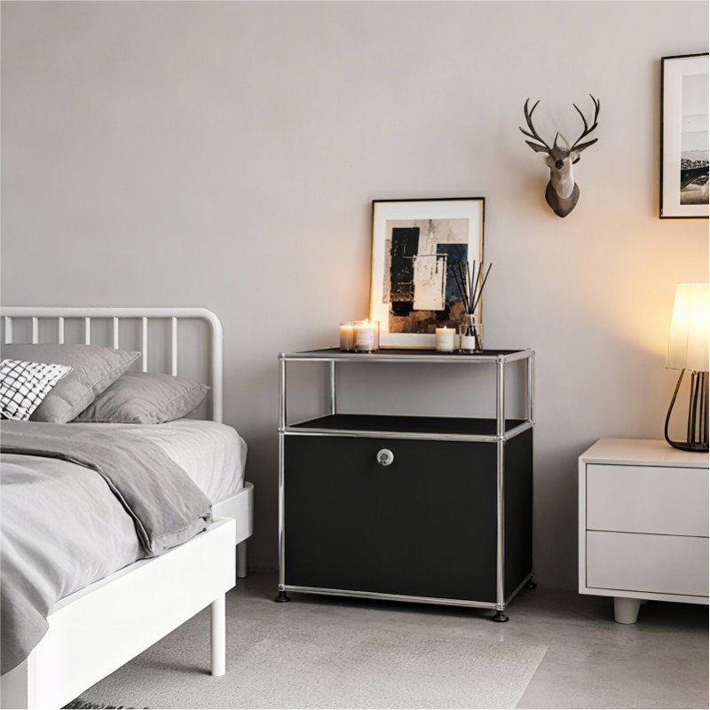 Side cabinet 2x1 white