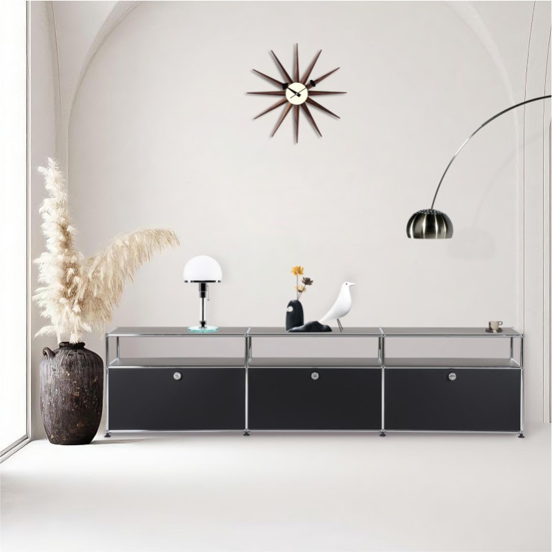 Side cabinet 2x3 Black