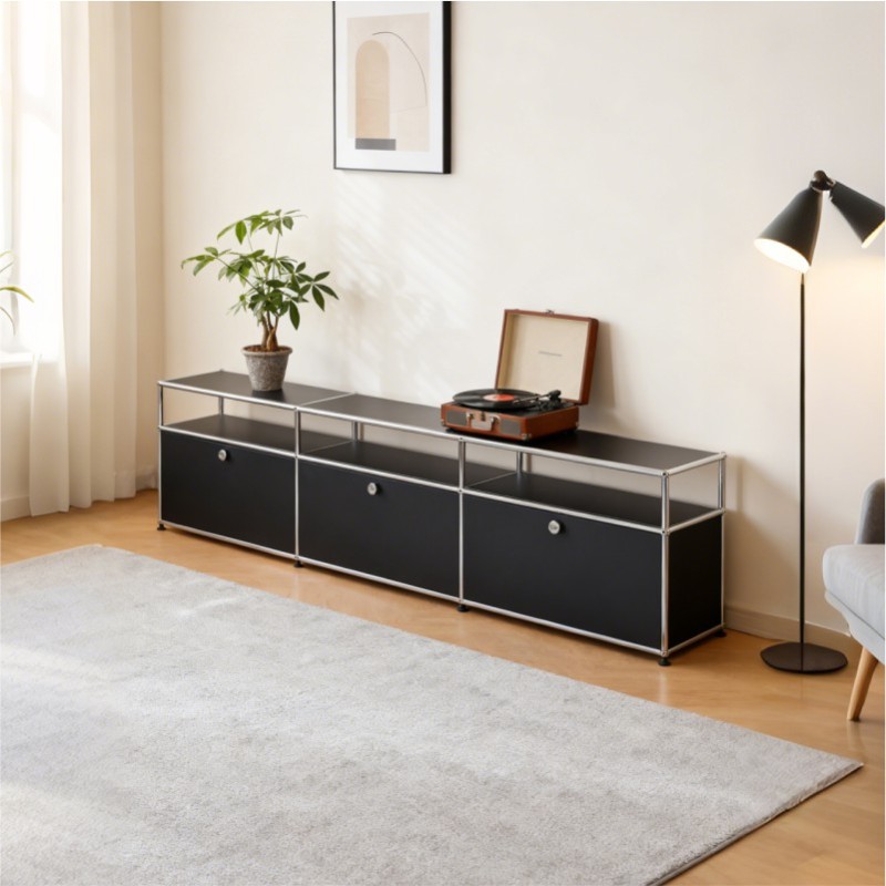 Side cabinet 2x3 Black