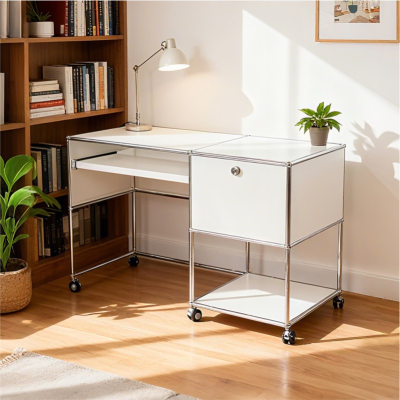 Side cabinet 2x2 milky coffee
