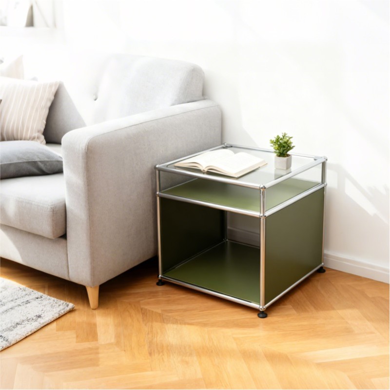 Side cabinet 2x1 green
