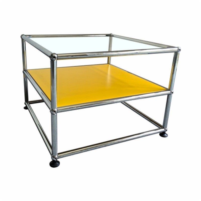 Side cabinet 2x1 Yellow