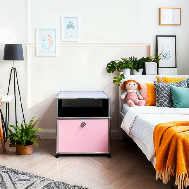 Side cabinet 2x1 Color blocking