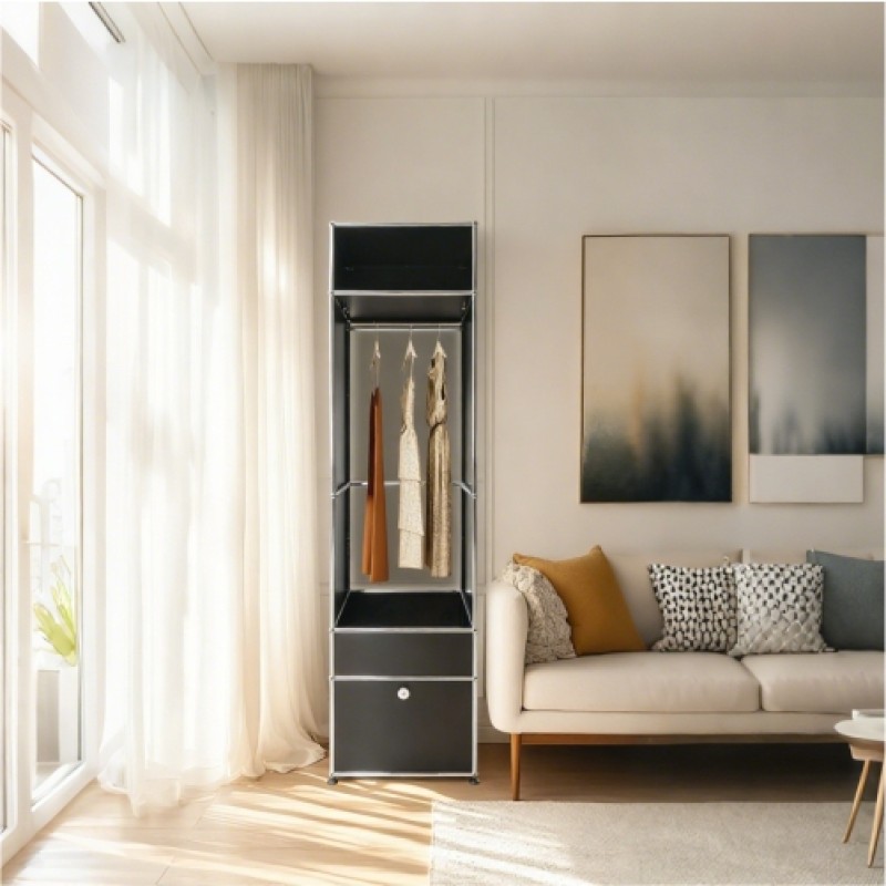 Side cabinet 3x1 Black
