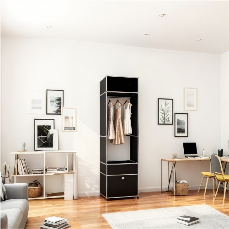 Side cabinet 3x1 Black