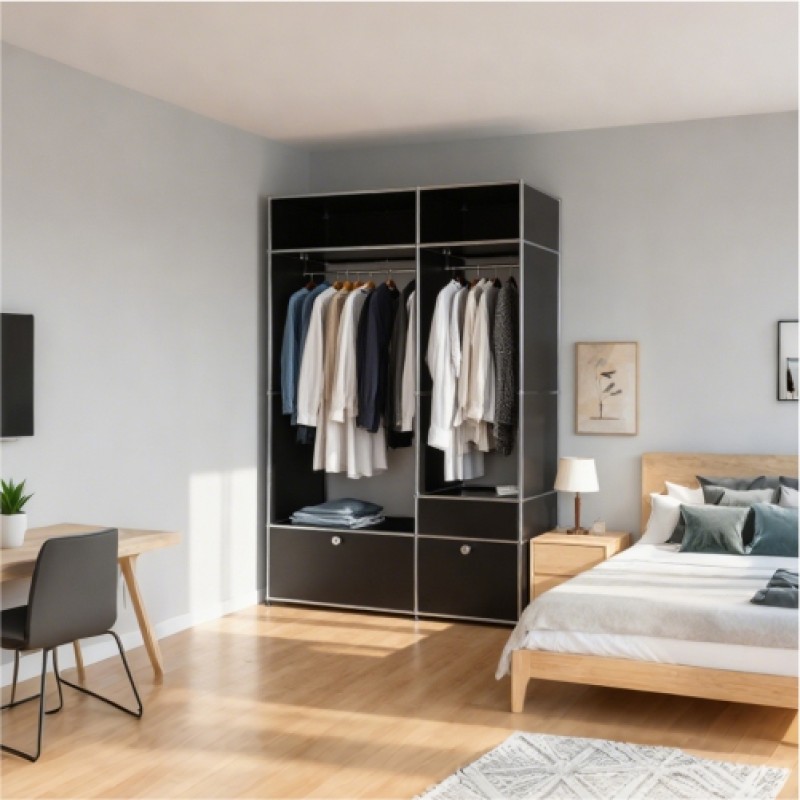 Side cabinet 3x1 Black