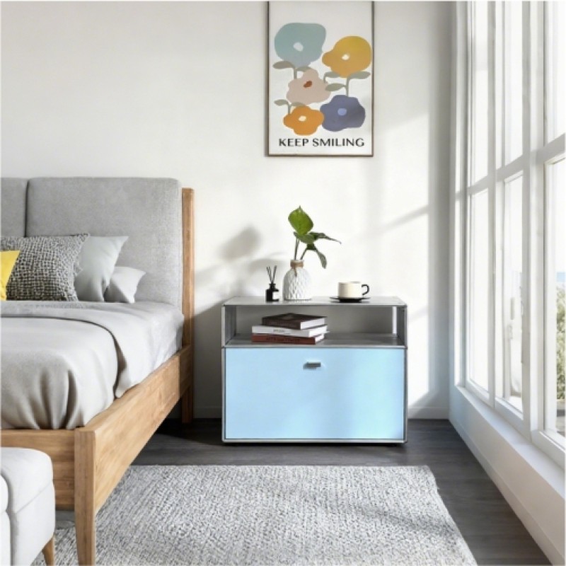 Side cabinet 2x1 Blue