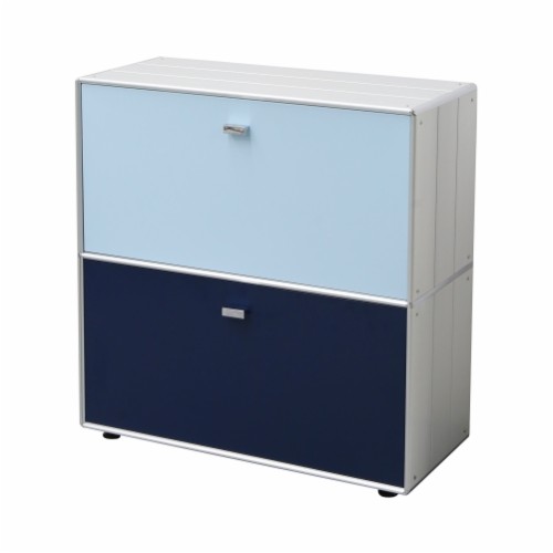 Side cabinet 2x1 Color blocking