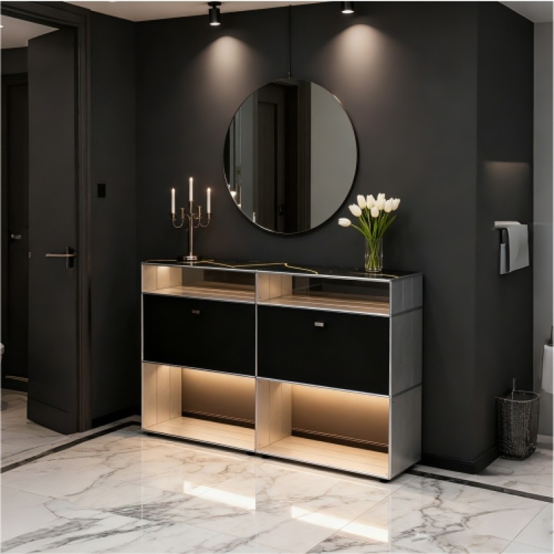 Side cabinet 3x2 Black