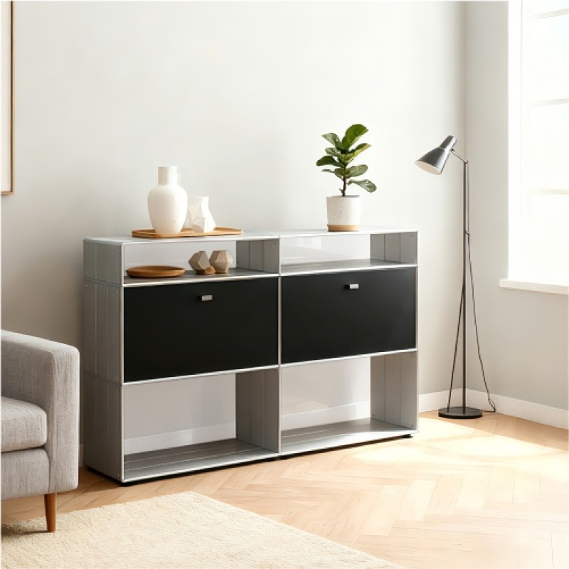Side cabinet 3x2 Black