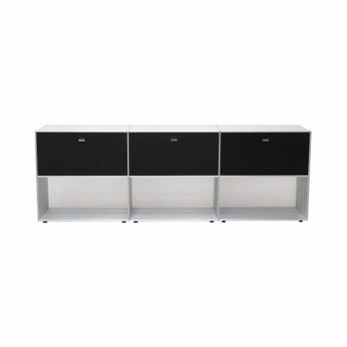 Side cabinet 2x3 Black